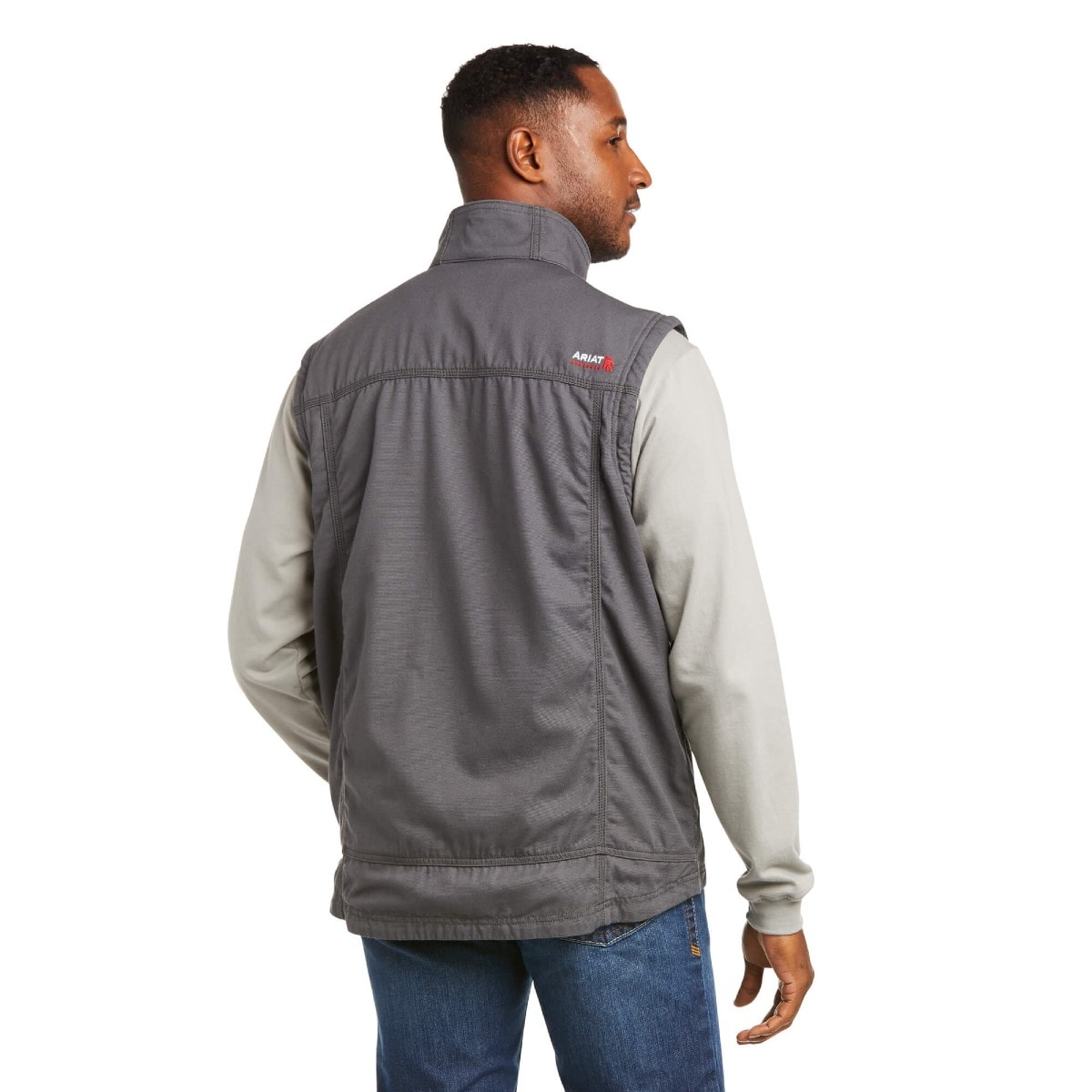 Ariat FR DuraLight Stretch Canvas Vest in Iron Gray